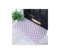 Artsy Doormats Purple Purple Check Doormat (70 X 40Cm), Purple