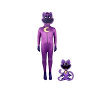 (Purple, Child 140) Poppy Playtime Smiling Critters Cosplay Costume Kids Halloween Jumpsuit Adult
