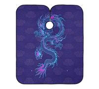 Purple Chinese Dragon Barber Cape Adjustable Hairdressing Apron Easy Clean Beard Bib For Barbers Home Beauty Shops 140X168Cm