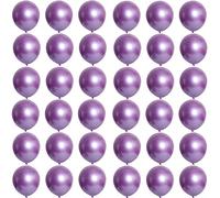 Purple Chrome Balloons,Mini Metallic Purple Balloons 5 inch,36 Pcs Thick Natural Latex Balloon Shiny Birthday Party Balloons Tiny Balloons Decors for Baby Showers,Engagement Wedding,Graduation Party