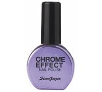 Purple chrome effect nail polish. Easy to apply metallic finish nail polish