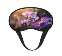 Purple Chrysanthemum Butterfly Full-Coverage Sleep mask Full-Coverage Sleep mask Relaxing Stress-Free Nighttime Eye mask