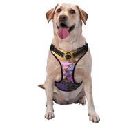 Purple Chrysanthemum Butterfly Medium Printed pet Traction Vest for Pets to wear When Walking The Dog or Climbing Mountains