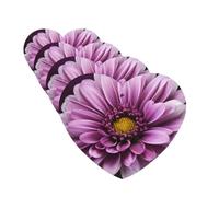 Purple Chrysanthemum Car Air Freshener Cards for Women Men 4 Pack Cute Car Accessories Long Lasting Scent Car Diffuser Hanging Auto Aromatherapy Tablets Car Fresheners Gifts