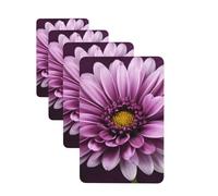 Purple Chrysanthemum Car Air Freshener Cards for Women Men 4 Pack Cute Car Accessories Long Lasting Scent Car Diffuser Hanging Auto Aromatherapy Tablets Car Fresheners Gifts