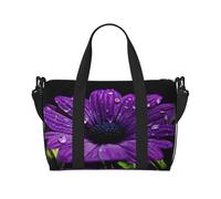 Purple Chrysanthemum Hand Travel Bag - Lightweight and Versatile Travel Companion with Spacious Design, Multi-Purpose Bag, Luggage Bag, Beach Bag, Gym Bag, Sports Bag