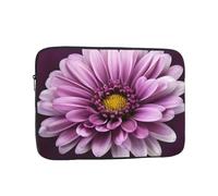 Purple Chrysanthemum Laptop Case 17 inch, Shockproof Protective Computer Sleeve Cover Water Resistant Laptop Bag Carrying Tablet Cover Briefcase Handbags Gifts for Men Women