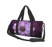 Purple Chrysanthemum Print Travel Duffel Bag, Foldable Gym Bag Overnight Weekend Bags for Women, Large Holdall Bag Cabin Bag for Sports and Travel