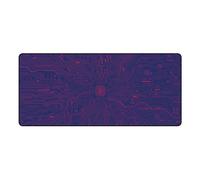 (Purple) Circuit Diagram Extra Large Mouse Pad 900*400*4MM Thickened Locked Edge Keyboard Pad Non-Slip Rubber Desktop Mouse Mat for Home Office Game