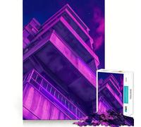 Purple City 1000 Pieces Jigsaw Puzzles for Adults Smart Toy Home Activity Accurate Cut Wall Art Decor (38x52cm)