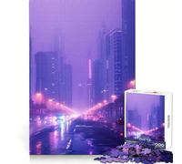 Purple City Adults 1000 Piece Jigsaw Puzzle Brain Challenge Toy Stress Relief Clear Cut Wall Art Decor (38x52cm)