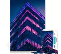 Purple City Hard Jigsaw Puzzle for Adults 1000 Pieces Smart Game Home Enjoy Image Assembly Festive Gift (38x52cm)