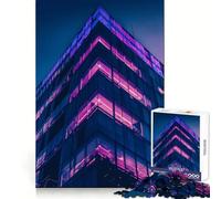 Purple City Hard Jigsaw Puzzle for Adults 1000 Pieces Smart Game Home Enjoy Image Assembly Festive Gift (38x52cm)