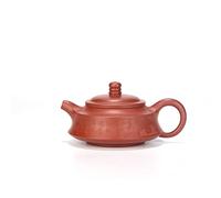 Purple Clay Teapot Hand-Willing Dahongpao Stone Scoop Kung Fu Teapot Tea Drinkwear Suit for Dark Tea Teaware