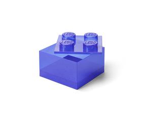 Purple Clear Brick-Shaped Storage Box