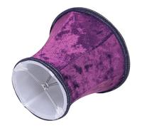 Purple Cloth Bell Lampshade Clip on E27 E14 Bulbs | Vintage Style, Glare Reducing Bedside Lighting, Firm Bracket for Renters and Wall Sconces