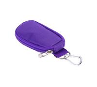 Purple Cloth Key Oil Bag for 2ml Essential Oil Bottle 10 Slots | Portable Handle Bag, Sturdy Zippers, Home and Travel Use, Beautiful Elegant Design for Display Oils