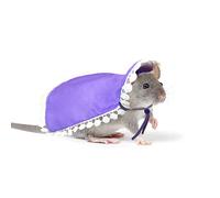 Purple Collar Rat Cape with Elastic Rope for Pet Fancy Dumbo Rat Cosplay Party Photo Shoot