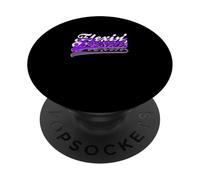 Purple Color Flexin'-X3 Purple Graphic PopSockets Adhesive PopGrip