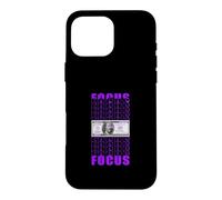 Purple Color Focus On Your Money Purple Graphic Case for iPhone 16 Pro Max