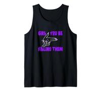Purple Color Girl You Be Killin' Them Purple Graphic Tank Top