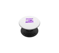 Purple Color Go ahead, Judge Me Purple Graphic PopSockets Adhesive PopGrip