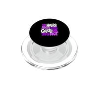Purple Color Hustle Ain't So Crazy Purple Graphic PopSockets PopGrip for MagSafe