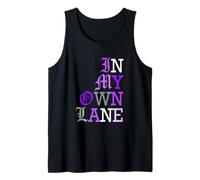 Purple Color in My Own Lane Purple Graphic Tank Top
