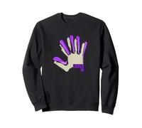 Purple Color Locked-In Purple Graphic Sweatshirt