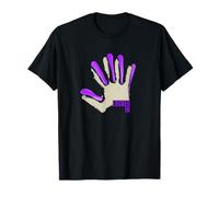 Purple Color Locked-in Purple Graphic T-Shirt