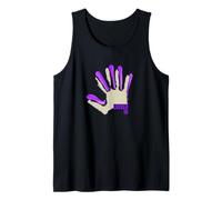 Purple Color Locked-in Purple Graphic Tank Top