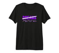 Purple Color Memories Over Dreams Purple Graphic Premium T-Shirt