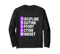 Purple Color More Than A Dream Purple Graphic Long Sleeve T-Shirt