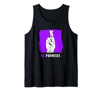 Purple Color No Promises Purple Graphic Tank Top