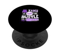 Purple Color The Hustle Looks Crazy Purple Graphic PopSockets Adhesive PopGrip