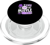 Purple Color The Hustle Looks Crazy Purple Graphic PopSockets PopGrip for MagSafe