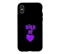 Purple Color Wild Purple Graphic Case for iPhone X/XS