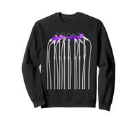 Purple Color You Know I Speak Up Purple Graphic Sweatshirt