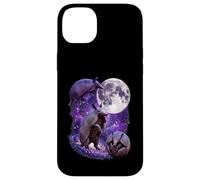 Purple Cosmic Armadillos Howling Full Moon In Space Case for iPhone 14 Plus