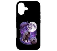 Purple Cosmic Armadillos Howling Full Moon In Space Case for iPhone 17