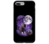Purple Cosmic Armadillos Howling Full Moon In Space Case for iPhone 7 Plus/8 Plus