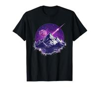 Purple Cosmic Mountain Rockets Artscape T-Shirt