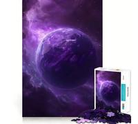 Purple Cosmos 1000 Piece Jigsaw Puzzles for Teenagers Jigsaw Mind Game Toy Home Enjoy Neat Cut Perfect Present (50x75cm)