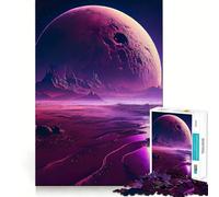 Purple Cosmos 1000 Piece Jigsaw Puzzles for Teenagers Jigsaw Smart Game Warm Time Image Assembly Lovely Gift (38x26cm)