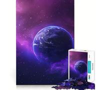 Purple Cosmos Hard Jigsaw Puzzle for Adults 1000 Pieces Memory Lift Easy Leisure Image Assembly Artistic Gift (50x75cm)