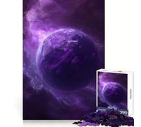 Purple Cosmos Hard Jigsaw Puzzle for Adults 1000 Pieces Solid Logic Toy Simple Fun Precision Cut (38x52cm)
