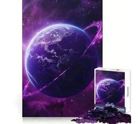 Purple Cosmos Jigsaw Puzzles for Adults1000 Pieces Strengthen Memory Home Pastime Clean Edge Elegant Gift (38x26cm)