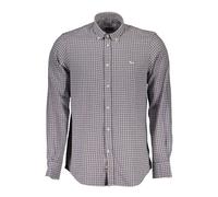 Purple Cotton Shirt with Button Down Collar - male - Harmont & Blaine - Casual Shirts - Purple - 2XL - Shirts 2XL