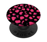Purple Cow Print Pattern, Classic Western Cow Spot Design PopSockets Adhesive PopGrip