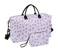 Purple Crush Large Travel Duffel Luggage Carry On Personal Item Bag Sports Tote Gym Bag with Adjustable Strap for Business Trips Multifunctional